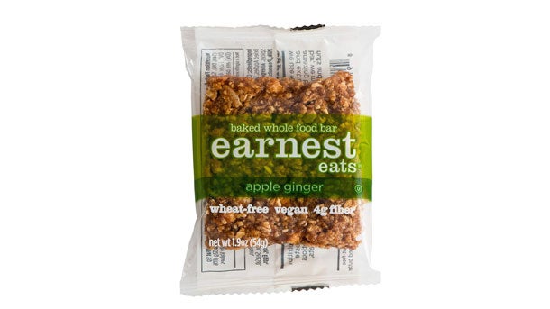 The Earnest Eats Apple Ginger nutrition bar