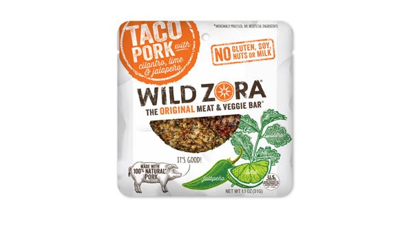 wild zora pork and veggie bar